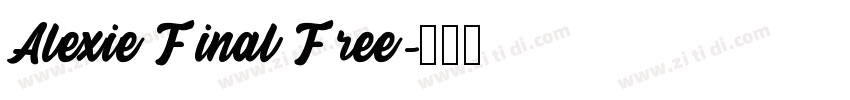 Alexie Final Free字体转换